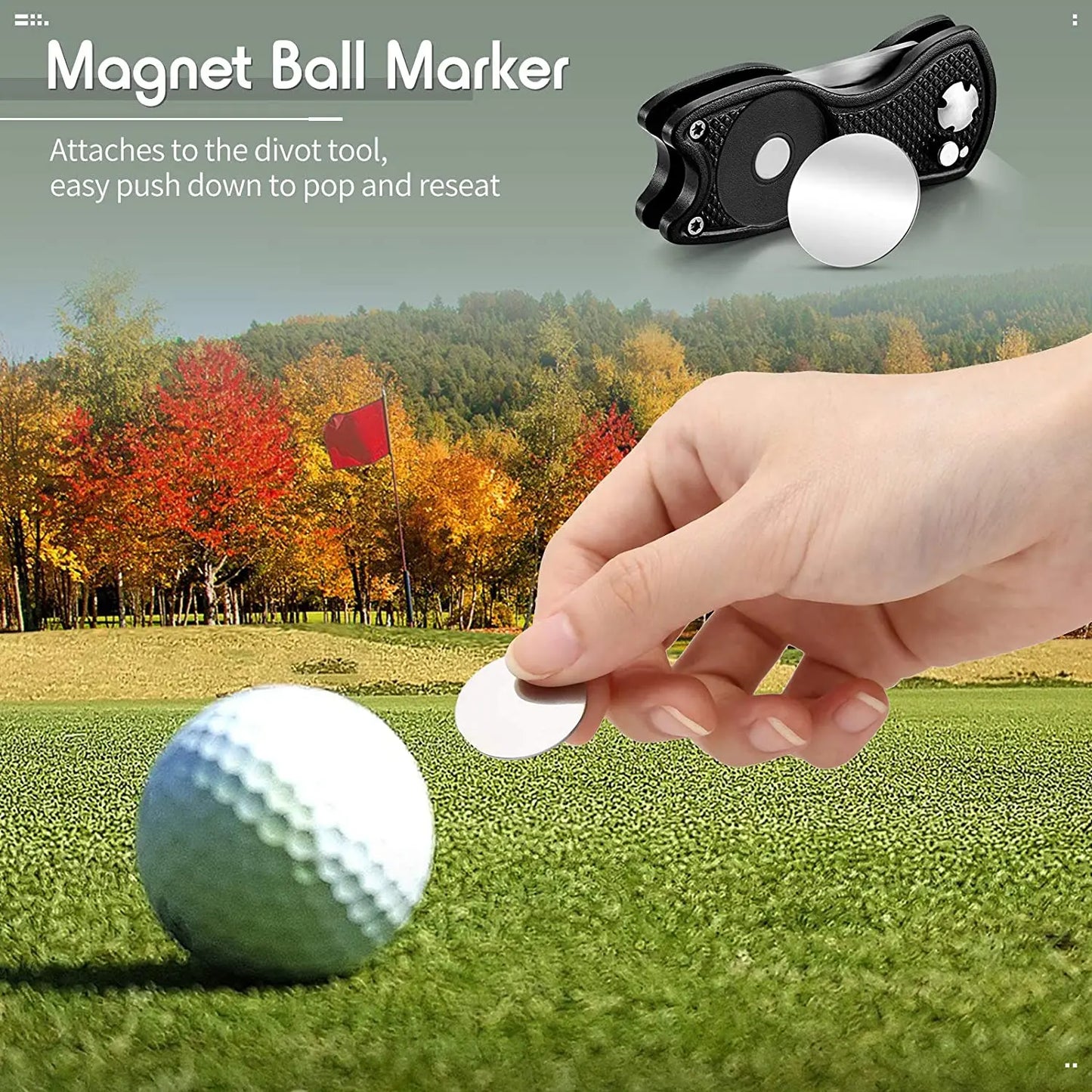 Foldable Golf Divot